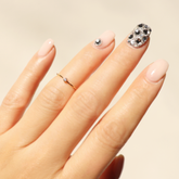 14K Solid Gold White Dot Ring Gift for Women. Gift For Mom. Gift For Girlfriend